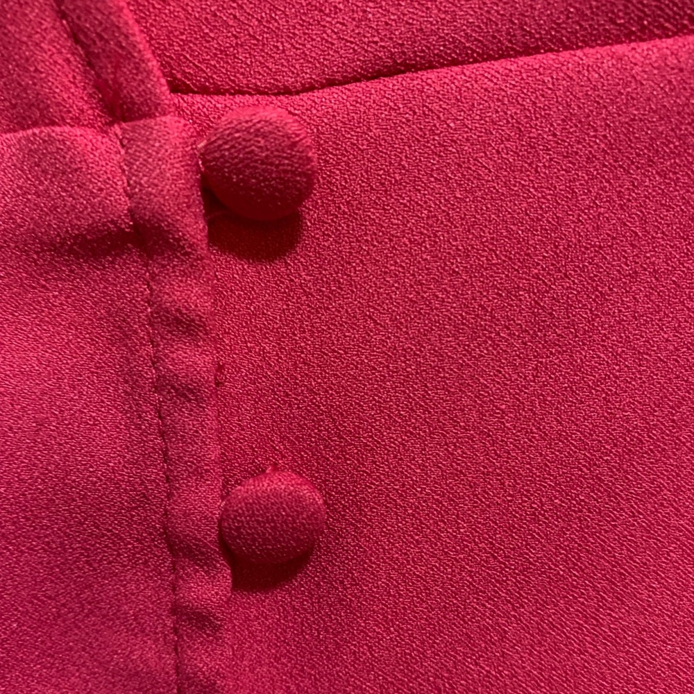NWT - TOPSHOP HOT PINK RUFFLE DRESS - Picture 2 of 5